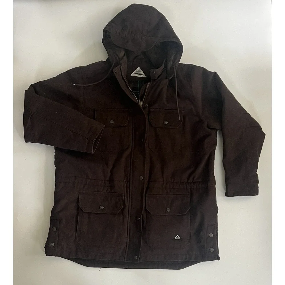 Ridgecut Women's Quilted Fleece-Lined Sand‎ Duck Barn Coat Size 2XL